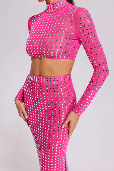 Elizabeth Diamante Mesh Set