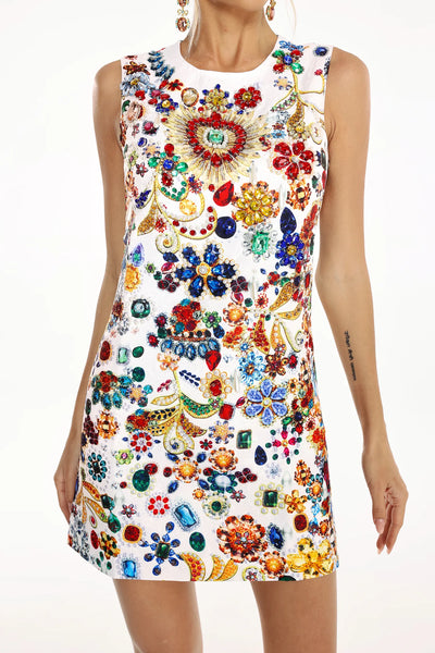 Gayden's Diamante Mini Dress