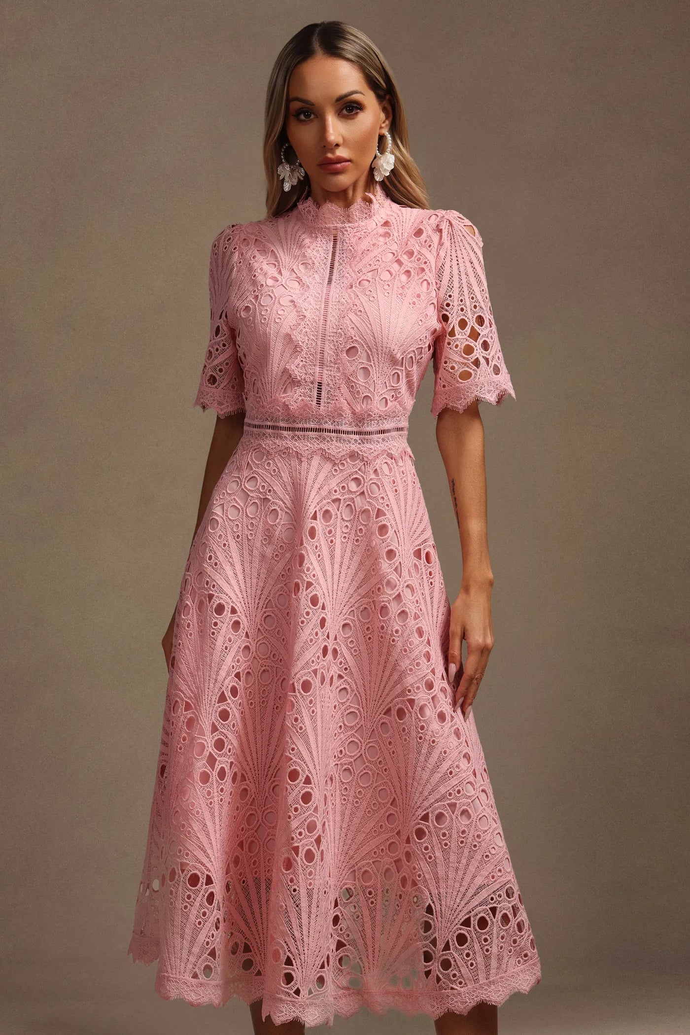 Shaylah Lace Midi Dress