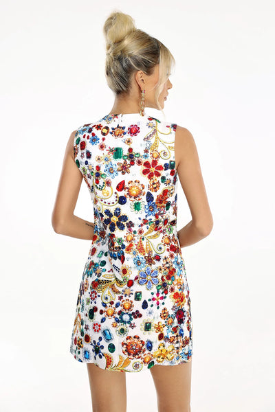 Gayden's Diamante Mini Dress