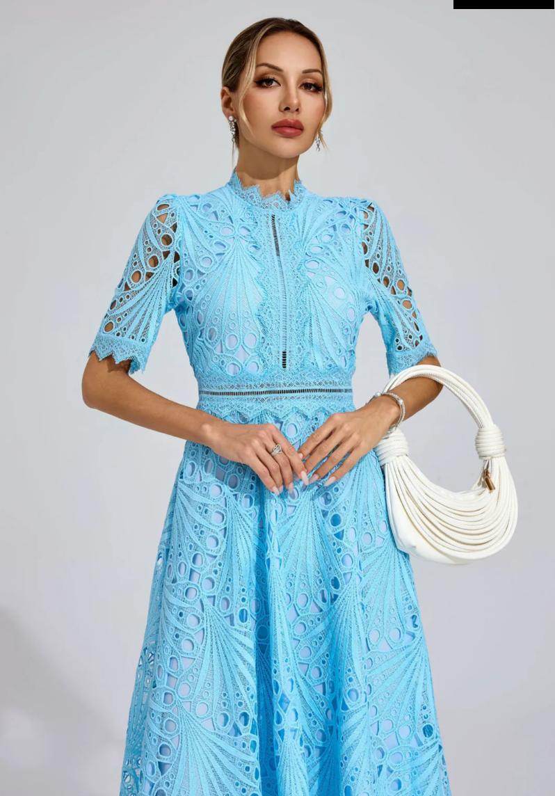 Shaylah Lace Midi Dress
