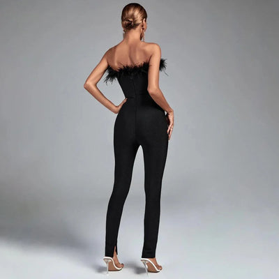 Layla Feather Jumpsuit
