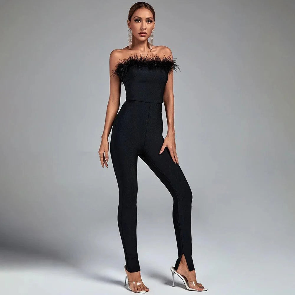Layla Feather Jumpsuit