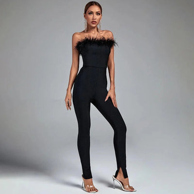 Layla Feather Jumpsuit