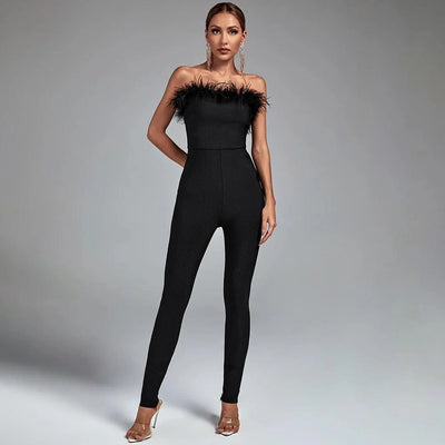 Layla Feather Jumpsuit