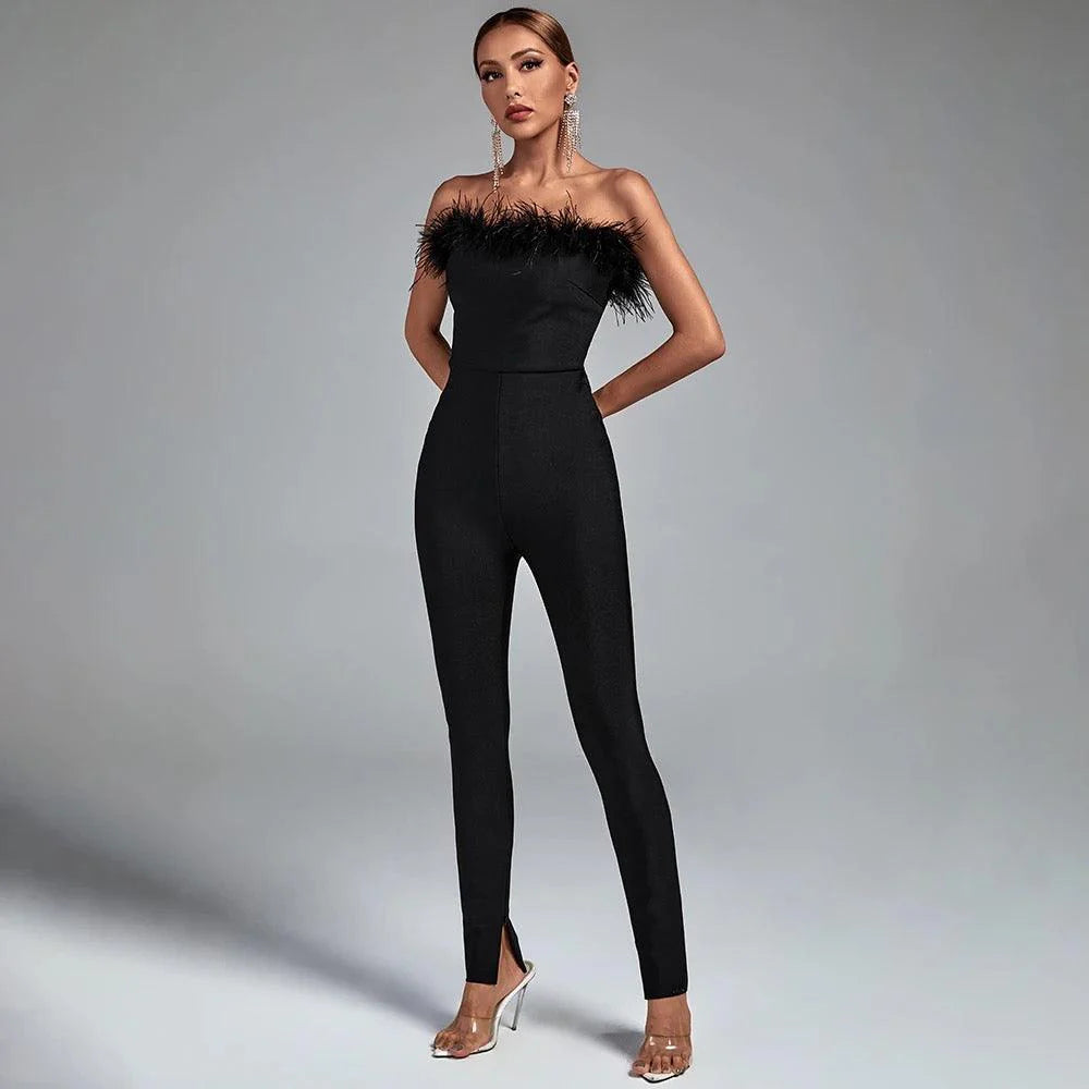 Layla Feather Jumpsuit